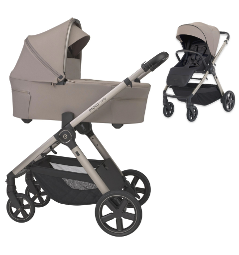 Espiro Only - wózek wielofunkcyjny, zestaw 2w1 z opcją 3w1, 4w1 | 529 Sahara Beige